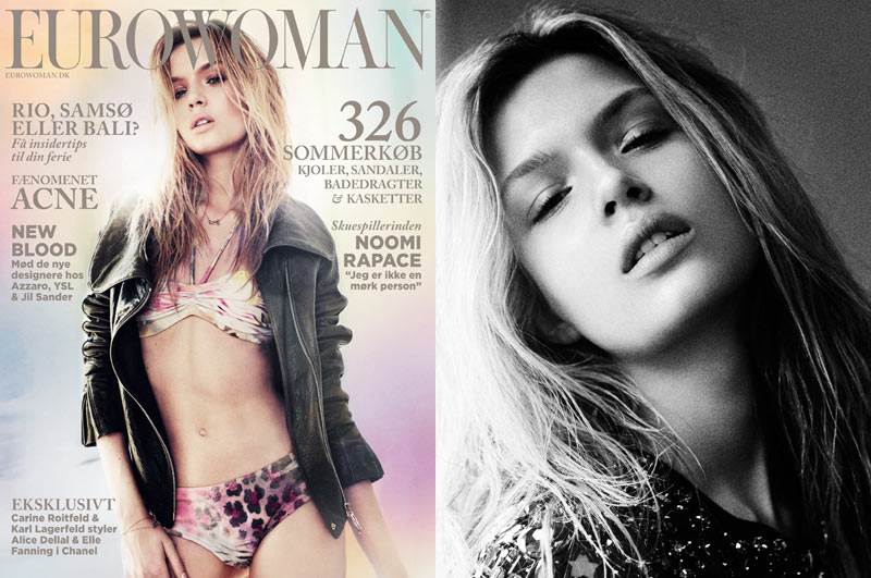 Josephine Skriver by Honer Akrawi for Eurowoman June 2012