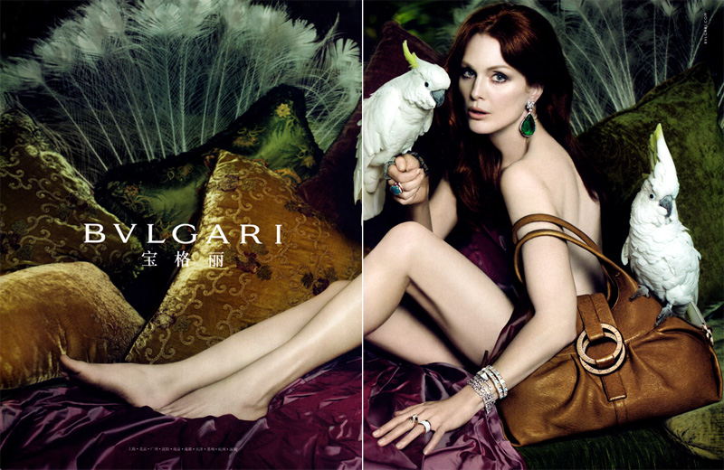 Bvlgari Spring 2010 Campaign Preview | Julianne Moore by Mert Alas & Marcus Piggott