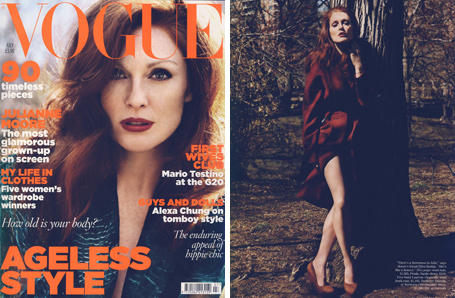 Julianne Moore for Vogue UK July