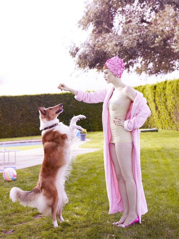 Morning Beauty | Karen Elson by Mario Testino