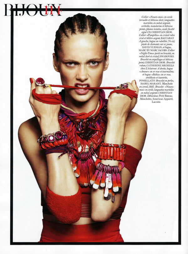 Karmen Pedaru by Paola Kudacki for Vogue Paris February 2011