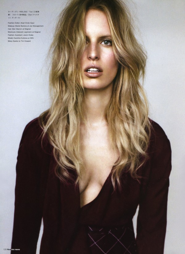 Karolina Kurkova for Numéro Tokyo December 2010 by Alex Cayley