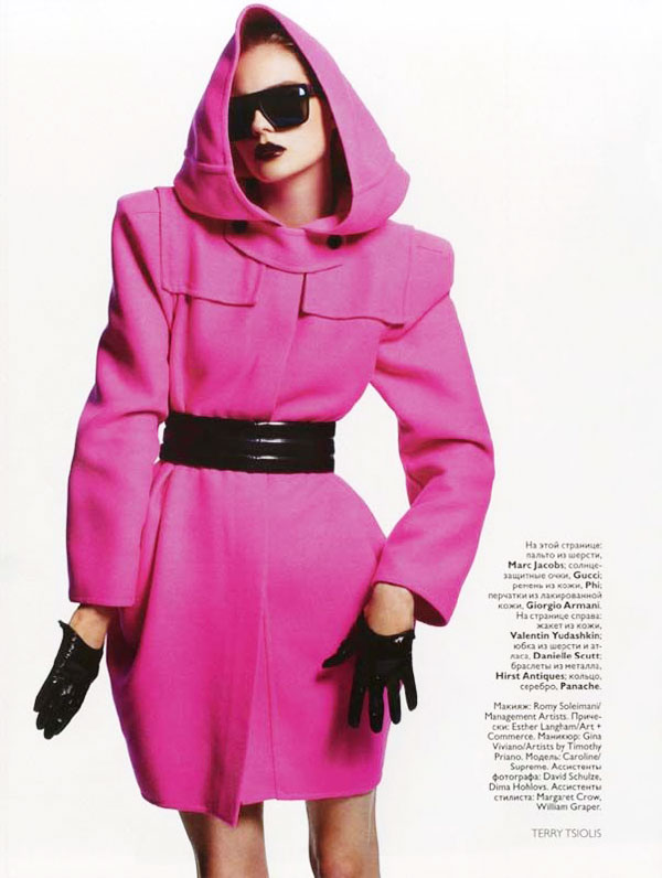 Karolin Wolter in Vogue Russia September by Terry Tsiolis