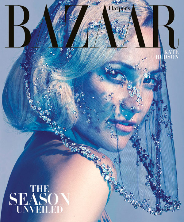 Kate Hudson Stuns in Armani Privé on the Cover of Harper’s Bazaar US October 2012