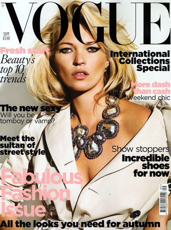 Vogue UK September 2009 – Kate Moss by Mario Testino