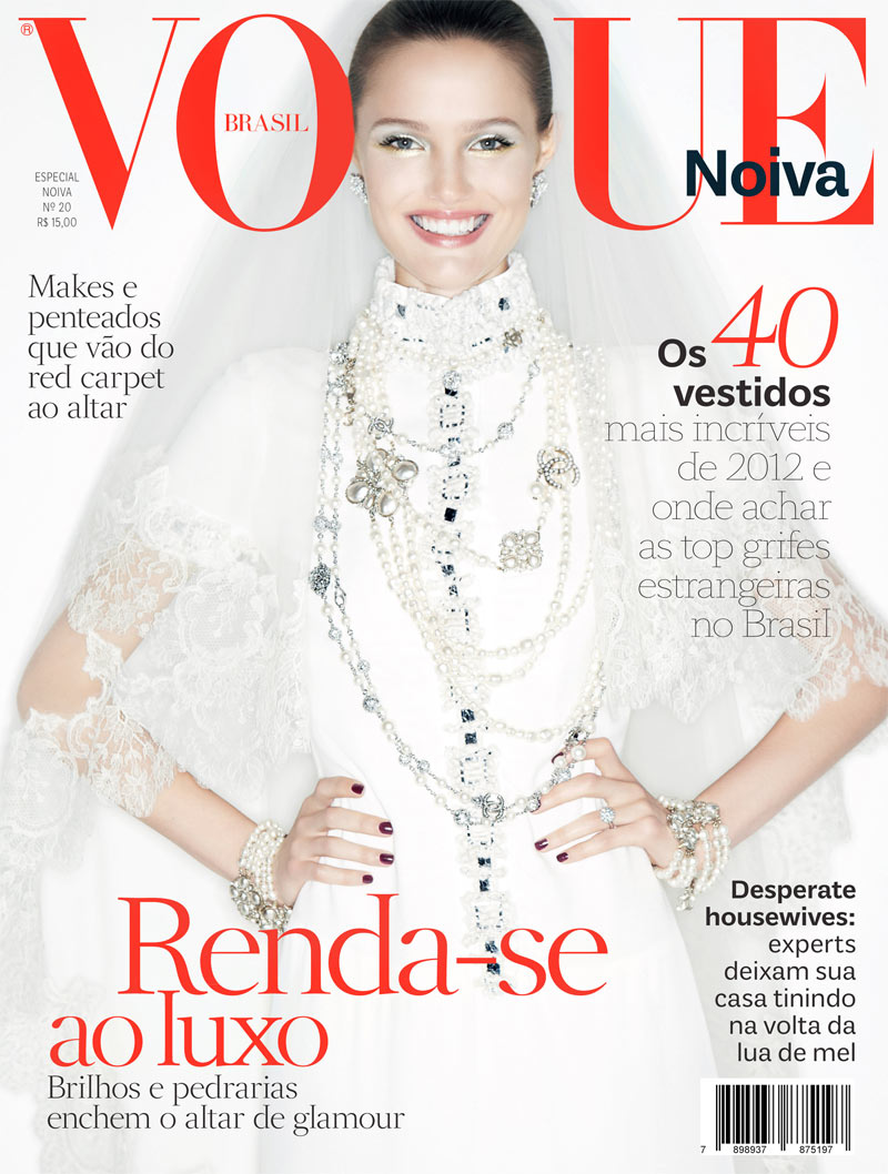 Katie Fogarty is All Smiles for Vogue Brazil Brides' 2012 Cover by Renam Christofoletti