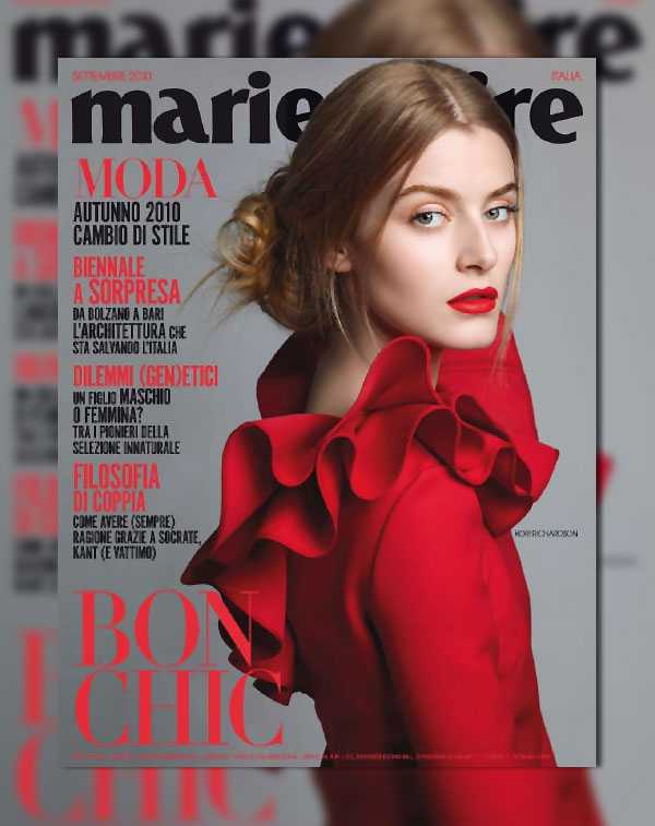 Marie Claire Italia September 2010 Cover | Kori Richardson
