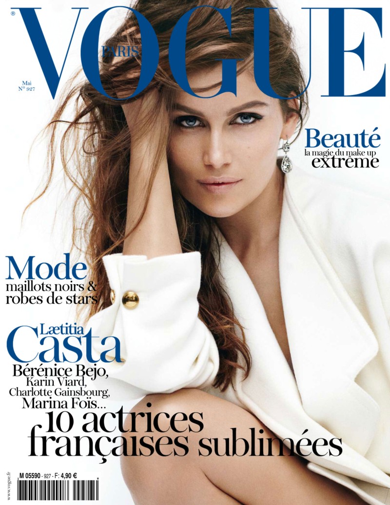 Vogue Paris May 2012 Cover | Laetitia Casta by Mario Testino