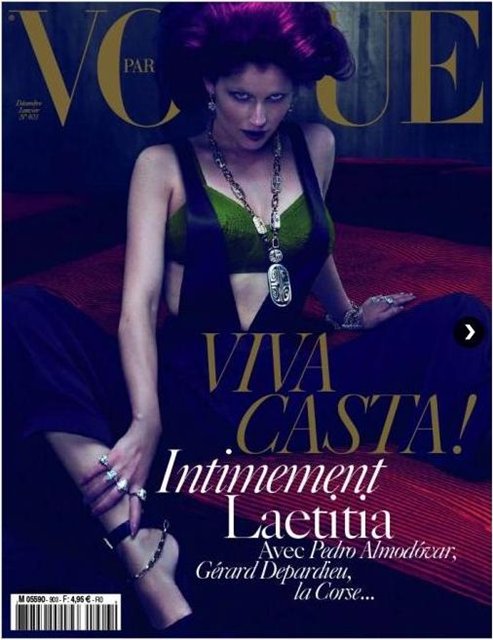 Cover | Laetitia Casta by Mert & Marcus for Vogue Paris Dec/Jan