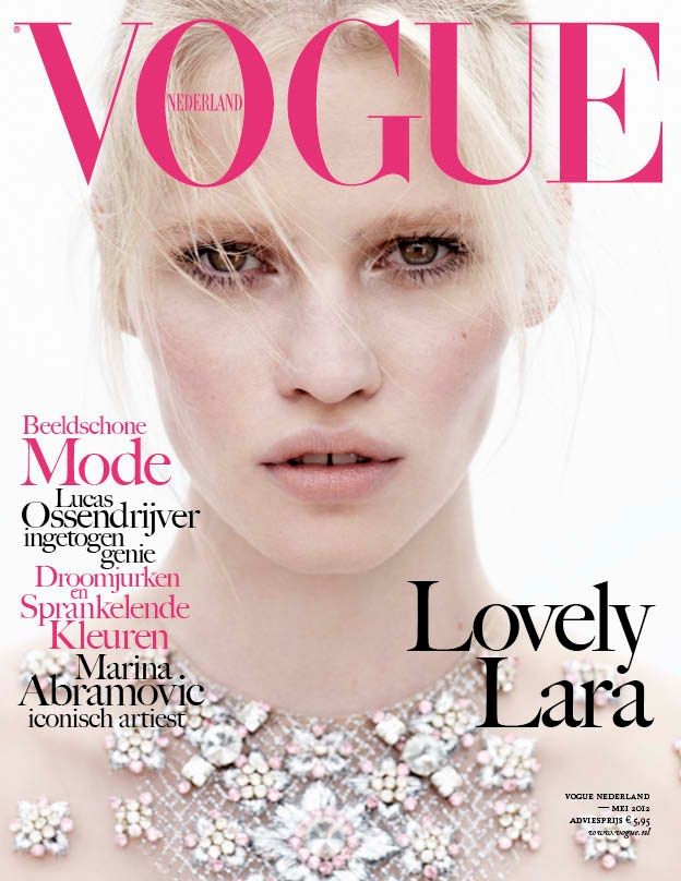 Vogue Netherlands May 2012 Cover | Lara Stone by Josh Olins