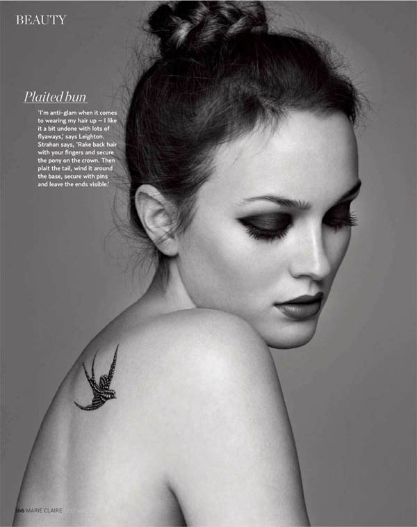 Leighton Meester by Christophe Meimoon for Marie Claire UK December 2010