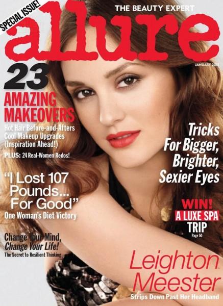 Allure January 2011 Cover | Leighton Meester by Michael Thompson Allure January 2011 Cover | Leighton Meester by Michael Thompson