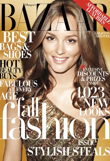 Harper’s Bazaar US September 2009 – Leighton Meester by Terry Richardson