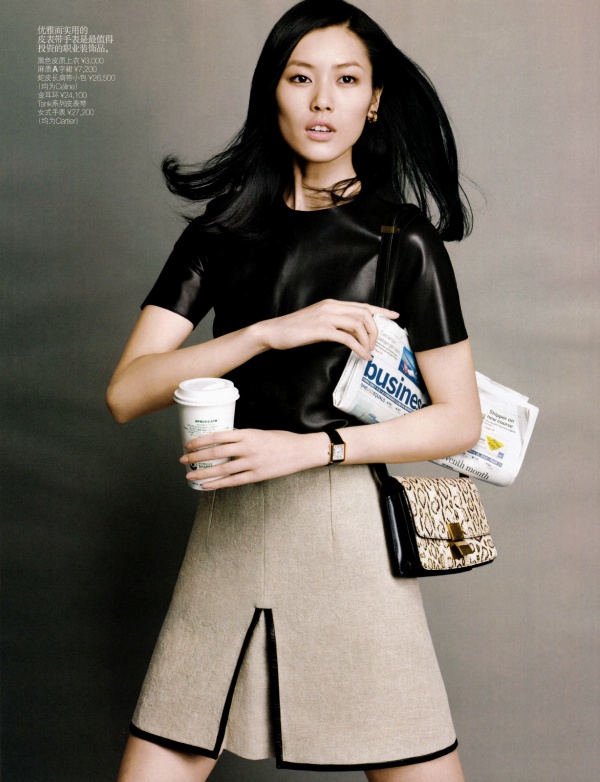 Liu Wen by Yuan Gui Mei in Dress for Success | Vogue China May 2010