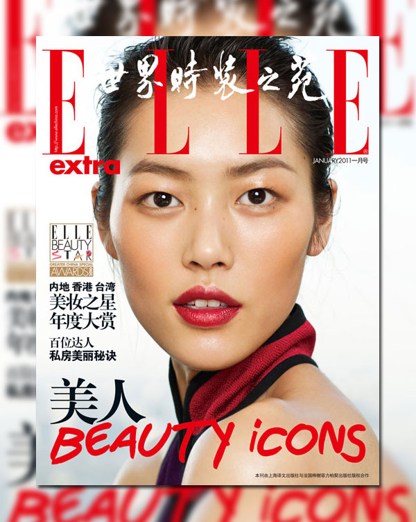 Elle China Extra January 2011 Cover | Liu Wen by Yuan Gui Mei