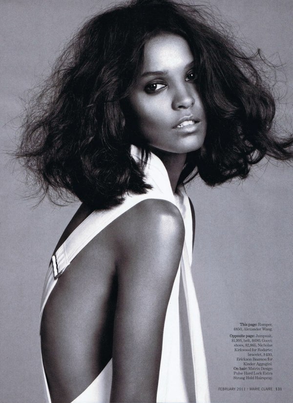 Liya Kebede by David Roemer for Marie Claire US February 2011