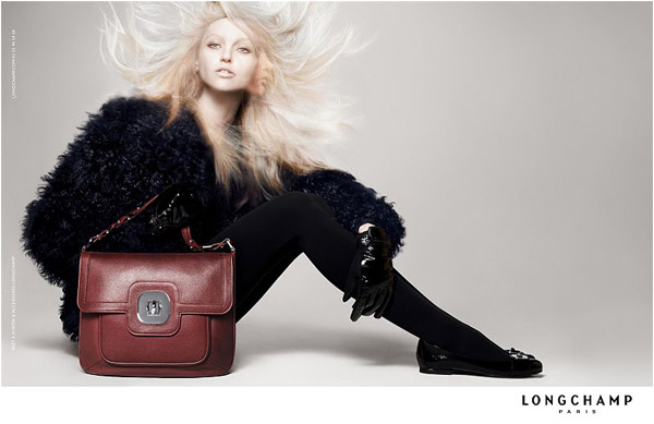 Longchamp Fall 2010 Campaign Preview | Sasha Pivovarova by David Sims