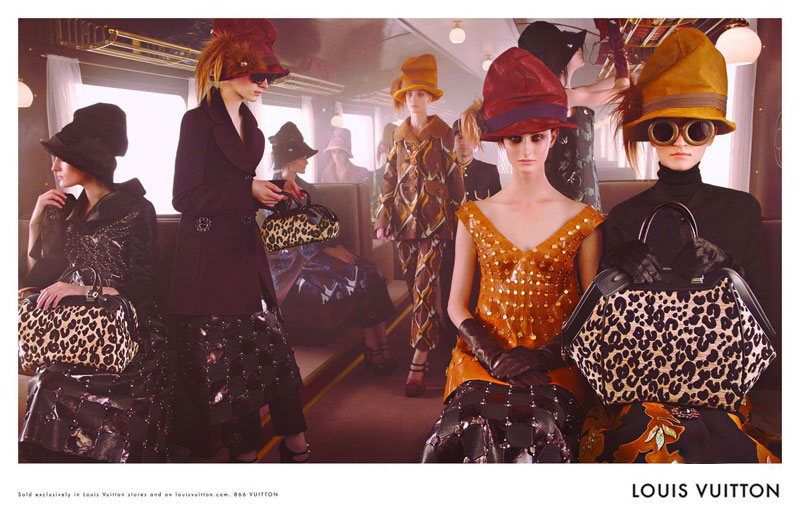 Louis Vuitton's Fall 2012 Campaign Stars Models on a Train, Lensed by Steven Meisel