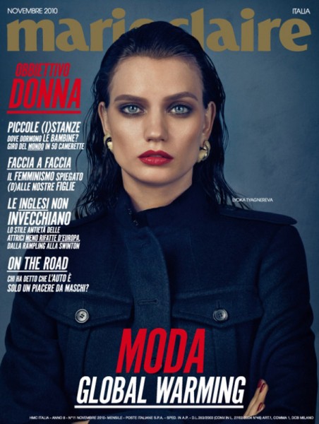 Marie Claire Italia November 2010 Cover | Lyoka Tyagnereva Marie Claire Italia November 2010 Cover | Lyoka Tyagnereva