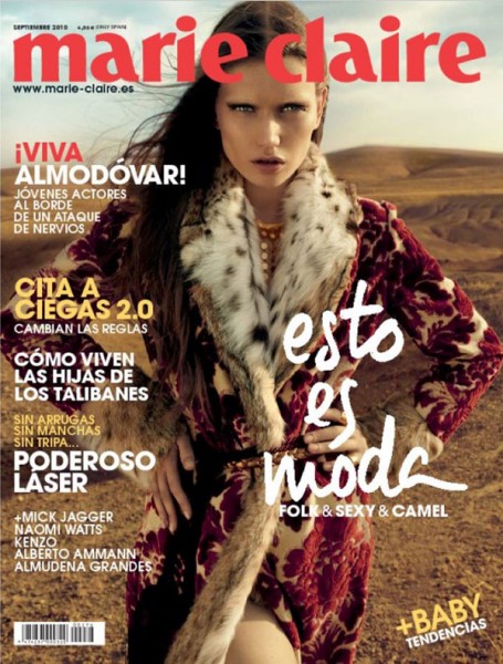 Marie Claire Spain September 2010 Cover | Lyoka Tyagnereva by David Roemer Marie Claire Spain September 2010 Cover | Lyoka Tyagnereva by David Roemer