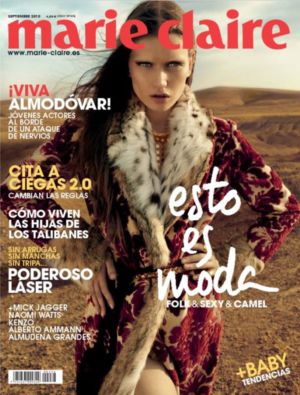 Marie Claire Spain September 2010 Cover | Lyoka Tyagnereva by David Roemer