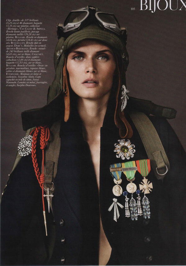 Malgosia Bela by Josh Olins for Vogue Paris August 2010