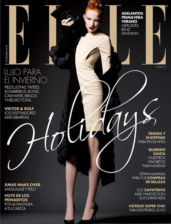 Elle Mexico December 2010 Cover | Johanna Fosselius by Alexander Neumann