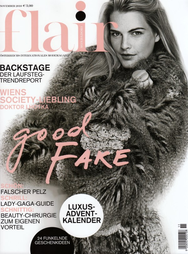 Flair Austria November 2010 Cover | Michaela Hlavackova by Wolfgang Zajc