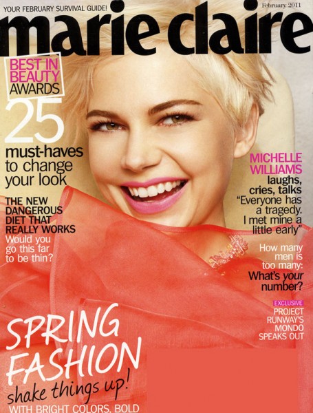 Marie Claire US February 2011 Cover | Michelle Williams by Tesh Marie Claire US February 2011 Cover | Michelle Williams by Tesh