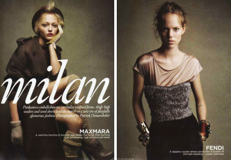 Sasha and Freja Take a Trip to Milan for Vogue UK