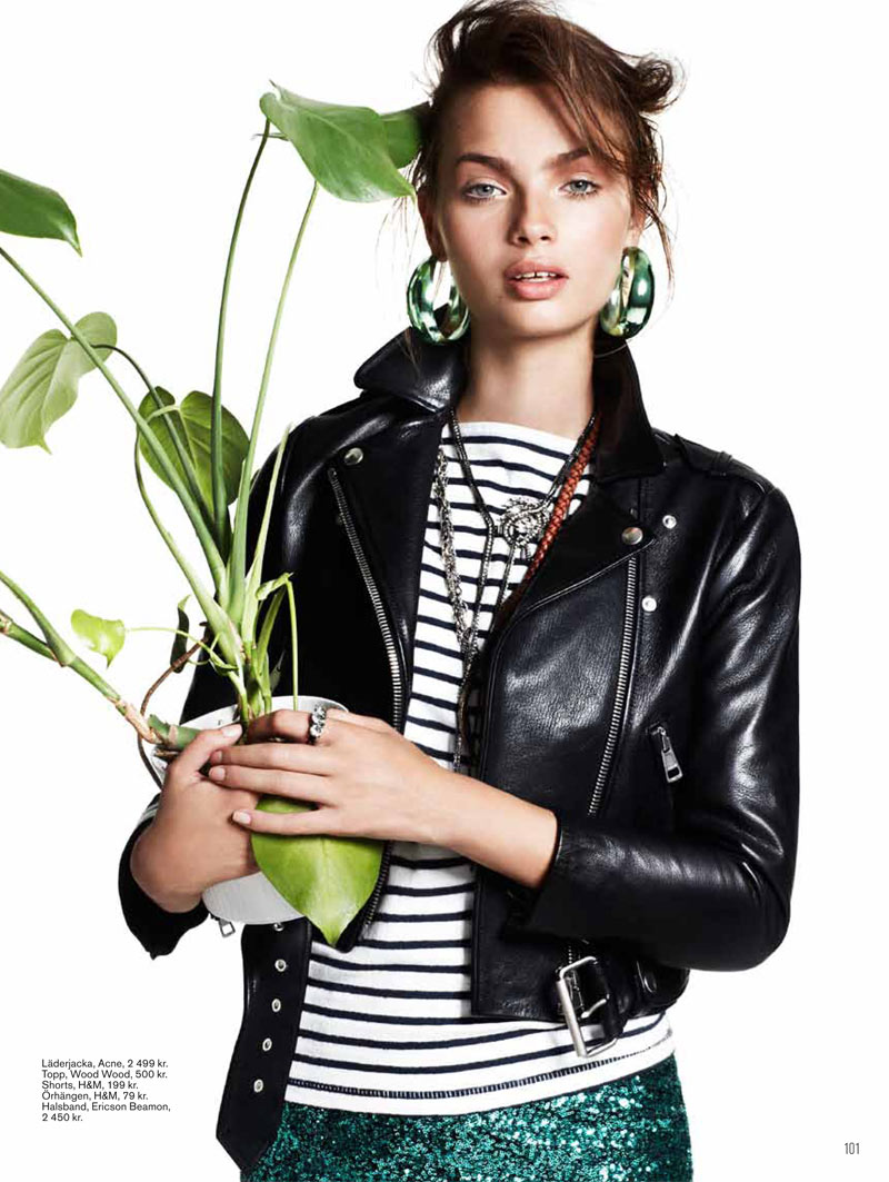 Moa Åberg Dons Funky Looks for the Cover Shoot of Styleby Magazine #12