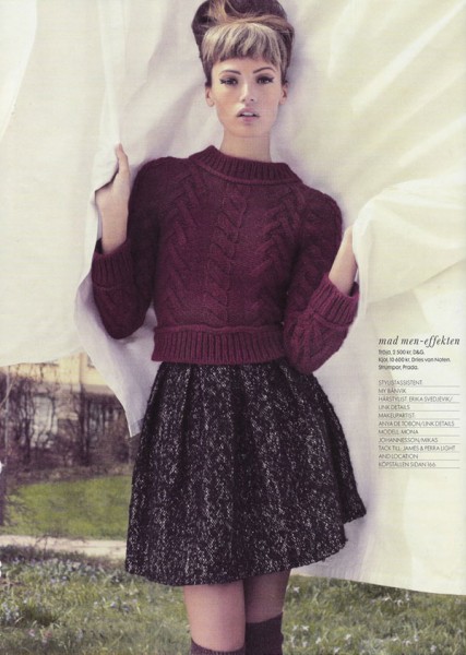 Mona Johannesson for Elle Sweden August 2010 by Jimmy Backius Mona Johannesson for Elle Sweden August 2010 by Jimmy Backius
