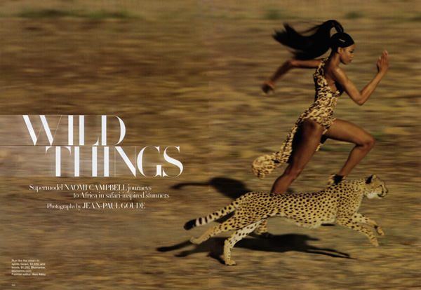 Naomi Campbell and The ‘Wild Things’ in Harper’s Bazaar US