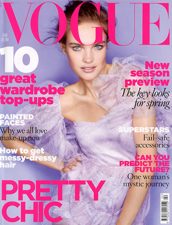 Vogue UK February 2010 Cover | Natalia Vodianova by Nick Knight