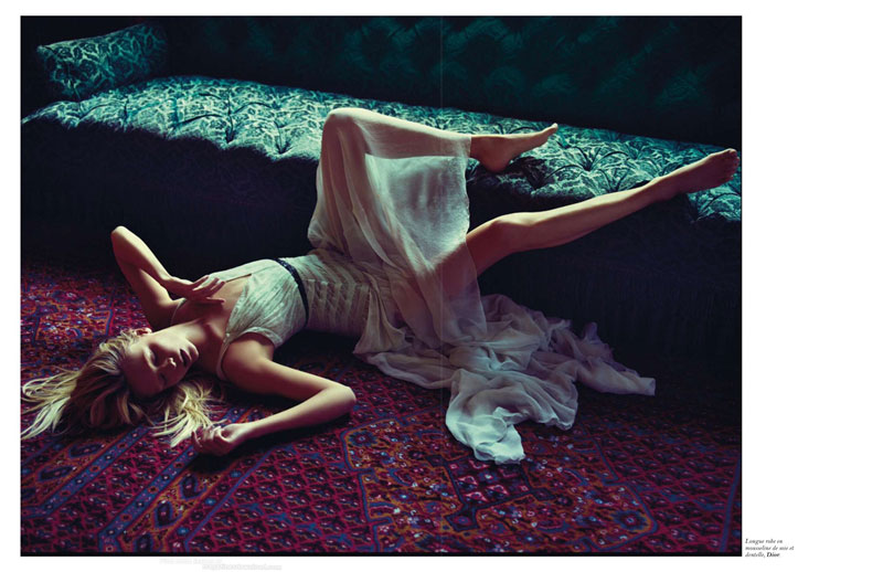 Natasha Poly is Sexy in Sheer for Mario Sorrenti’s Vogue Paris Story