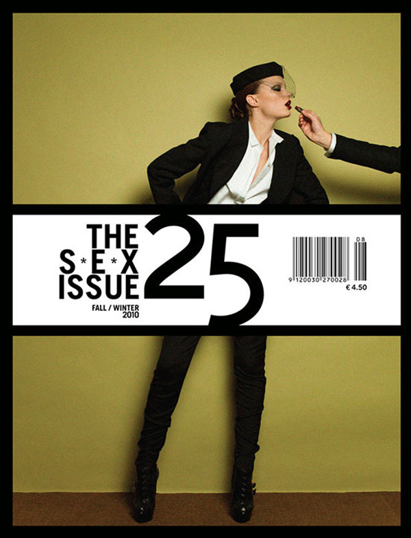 25 Magazine Fall / Winter 2010 Cover | Naty Chabanenko by Victor Demarchelier