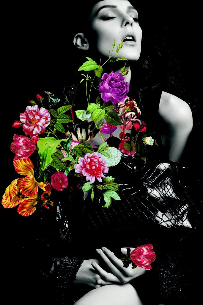 Kati Nescher is a Flower Girl for Nina Ricci’s Fall 2012 Campaign by Inez & Vinoodh