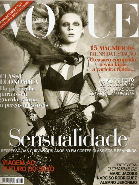 Vogue Portugal September 2010 Cover | Olga Sherer by Bojana Tatarska Vogue Portugal September 2010 Cover | Olga Sherer by Bojana Tatarska