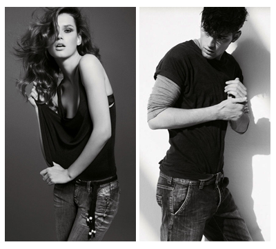 Giedre Dukauskaite & Sean O'Pry | Pepe Jeans Spring 2009 Campaign