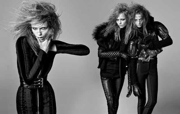 Sasha, Natasha and Anna for Phi Fall 2009 by Steven Meisel