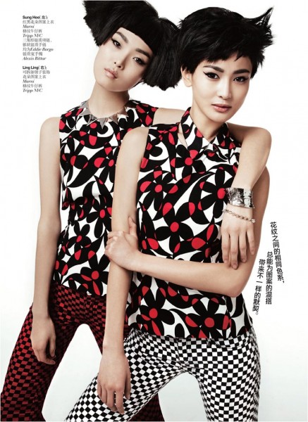 Ling Ling Kong & Sung Hee by Lincoln Pilcher for Vogue China May 2012 Ling Ling Kong & Sung Hee by Lincoln Pilcher for Vogue China May 2012