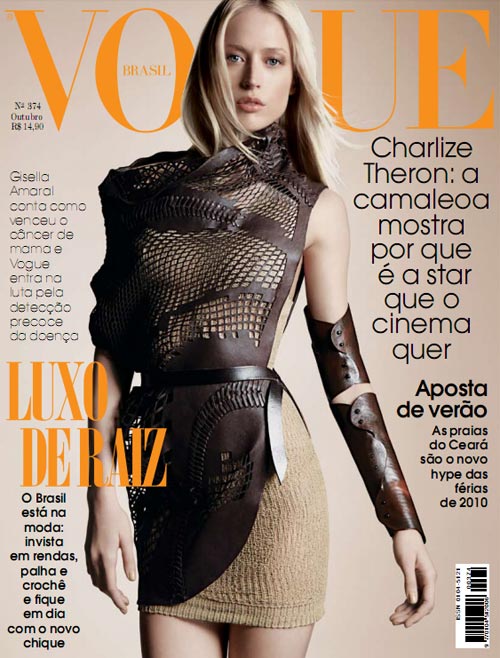 Vogue Brazil October 2009 – Raquel Zimmermann by Henrique Gendre