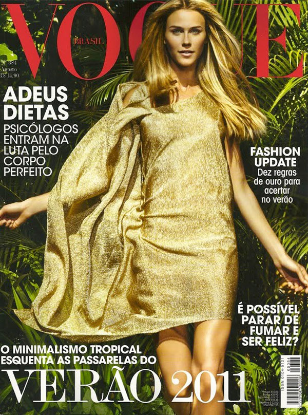 Vogue Brazil August 2010 Cover | Renata Kuerten by Jacques Dequeker