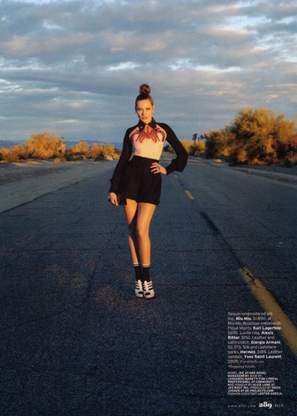 Rie Rasmussen by Max Farago in Heat Index | Elle US May 2010 Rie Rasmussen by Max Farago in Heat Index | Elle US May 2010