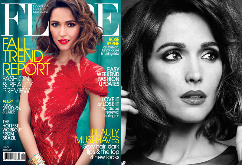 Rose Byrne is Pure Elegance in Flare’s August Cover Shoot by Max Abadian