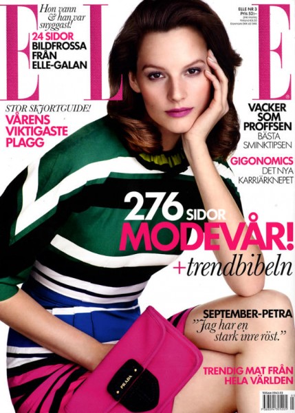 Elle Sweden March 2011 Cover | Sara Blomqvist by Jimmy Backius Elle Sweden March 2011 Cover | Sara Blomqvist by Jimmy Backius