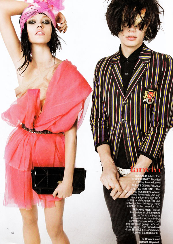 Vogue US January | Sasha Pivovarova by Steven Meisel