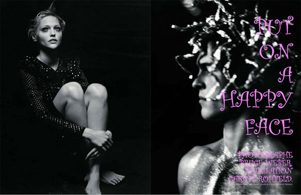 Put On A Happy Face | Sasha Pivovarova by Bruce Weber