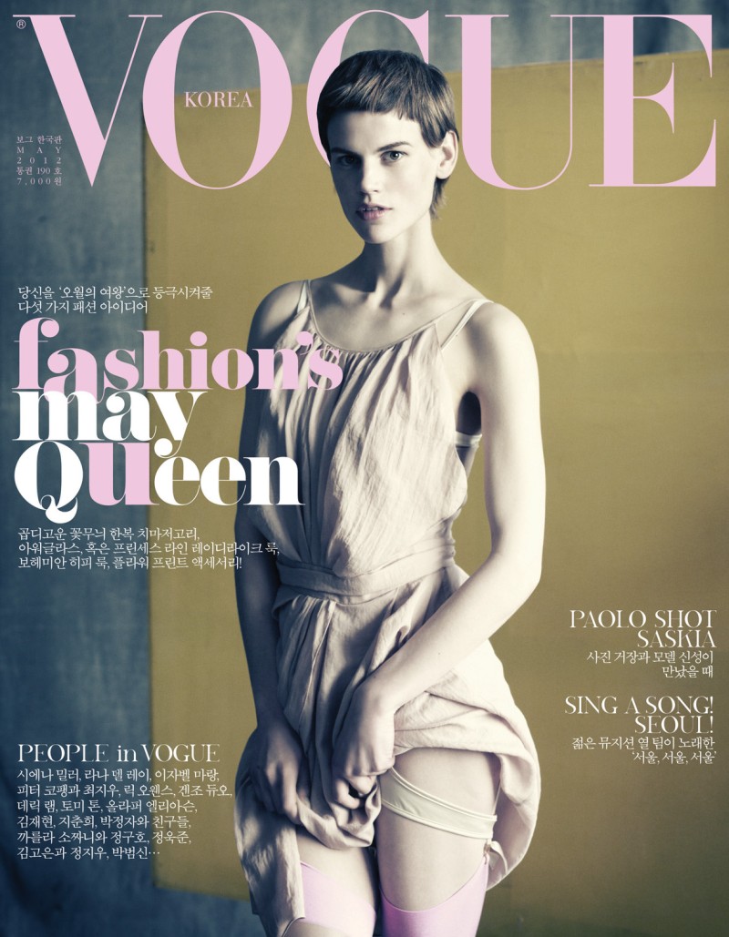  Vogue Korea May 2012 Cover Saskia de Brauw by Paolo 