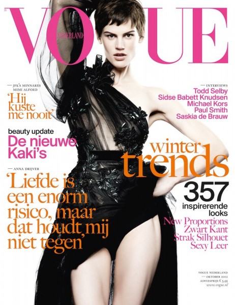 Saskia de Brauw is Glam in Gucci for Vogue Netherlands' October 2012 Cover Saskia de Brauw is Glam in Gucci for Vogue Netherlands' October 2012 Cover